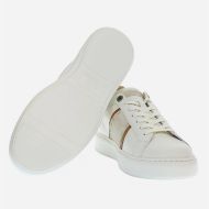 Picture of LA MARTINA MEN'S BLUBBER LEATHER SNEAKERS IN OFF WHITE 5