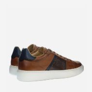 Picture of LA MARTINA MEN'S TODI LEATHER SNEAKERS IN LIGHT BROWN 3