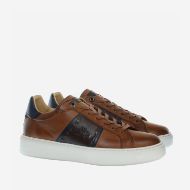 Picture of LA MARTINA MEN'S TODI LEATHER SNEAKERS IN LIGHT BROWN 2