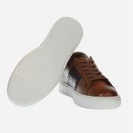 Picture of LA MARTINA MEN'S TODI LEATHER SNEAKERS IN LIGHT BROWN 5