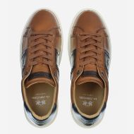 Picture of LA MARTINA MEN'S TODI LEATHER SNEAKERS IN LIGHT BROWN 4
