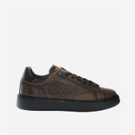 Picture of LA MARTINA MEN'S MUFLONE LEATHER SNEAKERS IN LIGHT BROWN 1