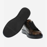 Picture of LA MARTINA MEN'S MUFLONE LEATHER SNEAKERS IN LIGHT BROWN 5