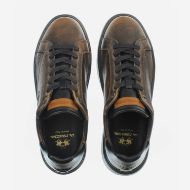 Picture of LA MARTINA MEN'S MUFLONE LEATHER SNEAKERS IN LIGHT BROWN 4