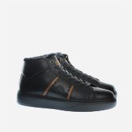 Picture of LA MARTINA MEN'S TODI HIGH LEATHER SNEAKERS IN BLACK 2