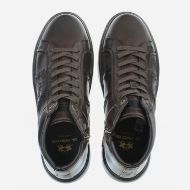 Picture of LA MARTINA MEN'S TODI HIGH LEATHER SNEAKERS IN DARK BROWN 4