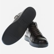 Picture of LA MARTINA MEN'S TODI HIGH LEATHER SNEAKERS IN DARK BROWN 5