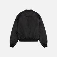 Picture of OTP MEN'S LEATHER PADDED BOMBER JACKET IN BLACK 2