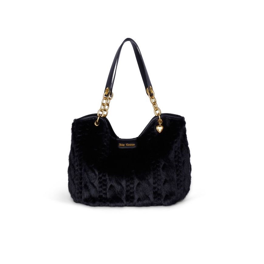 Снимка на JUICY COUTURE ANGEL FUR ДАМСКА ЧАНТА ЗА РАМО В ЧЕРНО