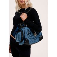 Снимка на JUICY COUTURE DAYDREAM DENIM ГОЛЯМА ДАМСКА ЧАНТА ЗА РАМО В СИНЬО 6