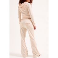 Picture of JUICY COUTURE WOMEN'S CAISA ULTRA LOW RISE VELOUR PANT IN PINK 3