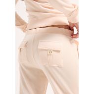 Picture of JUICY COUTURE WOMEN'S CAISA ULTRA LOW RISE VELOUR PANT IN PINK 4