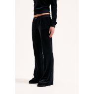 Picture of JUICY COUTURE WOMEN'S CAISA ULTRA LOW RISE VELOUR PANT IN BLACK 6