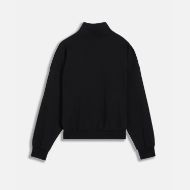 Picture of JUICY COUTURE WOMEN'S CASTELLA DIAMANTE OVERSIZED CROPPED HOODIE IN BLACK 2