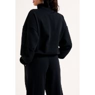 Picture of JUICY COUTURE WOMEN'S CASTELLA DIAMANTE OVERSIZED CROPPED HOODIE IN BLACK 7