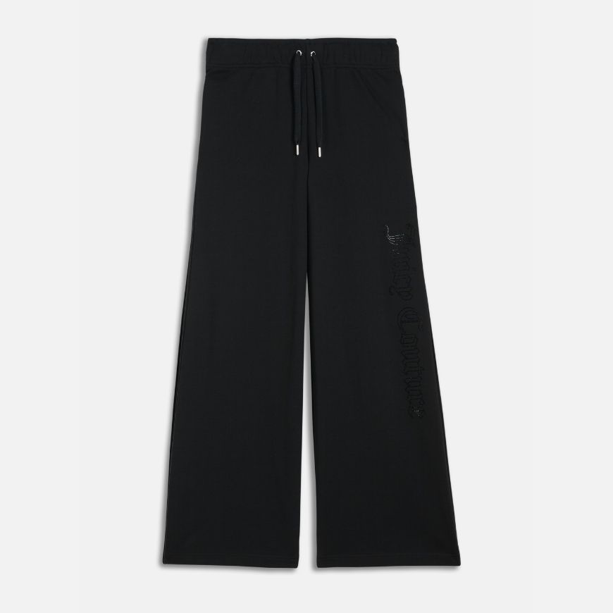 Picture of JUICY COUTURE WOMEN'S ANNEN ULTRA LOW WIDE LEG TRACKPANT IN BLACK