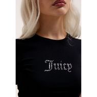 Снимка на JUICY COUTURE ESME ДАМСКА ВТАЛЕНА ТЕНИСКА С JUICY DIAMANTE ЛОГО В ЧЕРНО 4