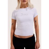 Снимка на JUICY COUTURE ESME ДАМСКА ВТАЛЕНА ТЕНИСКА С JUICY DIAMANTE ЛОГО В БЯЛО 5