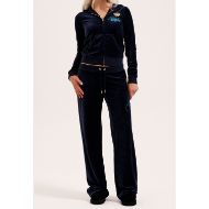 Picture of JUICY COUTURE WOMEN'S SLIM FIT HOODIE WITH HER MAJESTY GLITTER PRINT IN NIGHT SKY 8