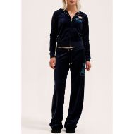 Picture of JUICY COUTURE WOMEN'S LOW RISE TRACKPANTS WITH HER MAJESTY GLITTER PRINT IN NIGHT SKY 7