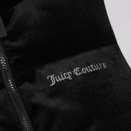 Picture of JUICY COUTURE WOMEN'S VELOUR CROP GILET WITH JUICY DIAMANTE LOGO IN BLACK 5