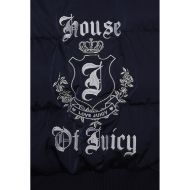 Picture of JUICY COUTURE WOMEN'S CROP PUFFER JACKET WITH HOUSE OF JUICY EMBROIDERY IN NIGHT SKY 3