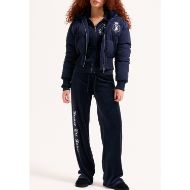 Picture of JUICY COUTURE WOMEN'S CROP PUFFER JACKET WITH HOUSE OF JUICY EMBROIDERY IN NIGHT SKY 9