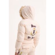 Picture of JUICY COUTURE WOMEN'S CROP PUFFER JACKET WITH HOUSE OF JUICY EMBROIDERY IN PINK 7