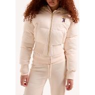 Picture of JUICY COUTURE WOMEN'S CROP PUFFER JACKET WITH HOUSE OF JUICY EMBROIDERY IN PINK 6