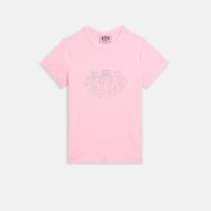 Снимка на JUICY COUTURE ДАМСКА ТЕНИСКА С ЛОГО DOG CREST DIAMANTE В РОЗОВО 1