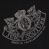 Снимка на JUICY COUTURE ДАМСКА ТЕНИСКА С ЛОГО DOG CREST DIAMANTE В ЧЕРНО 3