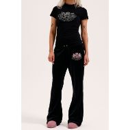 Снимка на JUICY COUTURE ДАМСКА ТЕНИСКА С ЛОГО DOG CREST DIAMANTE В ЧЕРНО 5