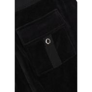 Picture of JUICY COUTURE WOMEN'S VELOUR ULTRA LOW RISE TRACKPANTS WITH DOG CREST EMBROIDERY IN BLACK 3