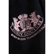 Picture of JUICY COUTURE WOMEN'S VELOUR ULTRA LOW RISE TRACKPANTS WITH DOG CREST EMBROIDERY IN BLACK 5