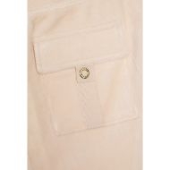 Picture of JUICY COUTURE WOMEN'S VELOUR ULTRA LOW RISE TRACKPANTS WITH HOUSE OF JUICY EMBROIDERY IN PINK 5