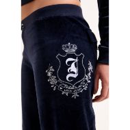 Picture of JUICY COUTURE WOMEN'S VELOUR ULTRA LOW RISE TRACKPANTS WITH HOUSE OF JUICY EMBROIDERY IN NIGHT SKY 4