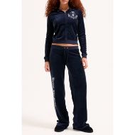 Picture of JUICY COUTURE WOMEN'S VELOUR ULTRA LOW RISE TRACKPANTS WITH HOUSE OF JUICY EMBROIDERY IN NIGHT SKY 8