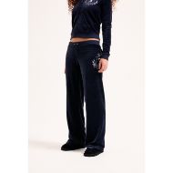 Picture of JUICY COUTURE WOMEN'S VELOUR ULTRA LOW RISE TRACKPANTS WITH HOUSE OF JUICY EMBROIDERY IN NIGHT SKY 7