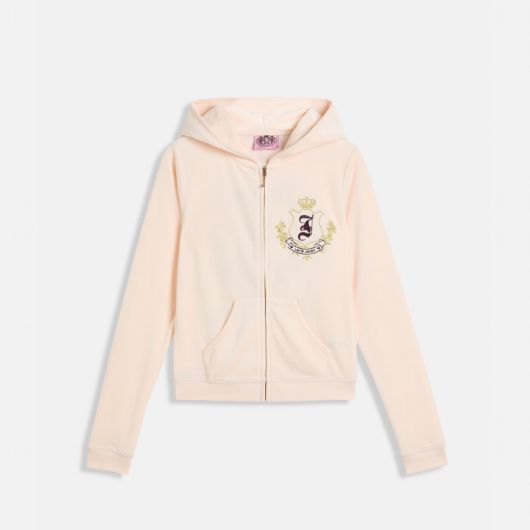 Показвай детайлите за JUICY COUTURE ДАМСКИ ВТАЛЕН СУИТШЪРТ ОТ КАДИФЕ С БРОДЕРИЯ HOUSE OF JUICY В РОЗОВО 1 - FanPoint Снимка на JUICY COUTURE ДАМСКИ ВТАЛЕН СУИТШЪРТ ОТ КАДИФЕ С БРОДЕРИЯ HOUSE OF JUICY В РОЗОВО 1