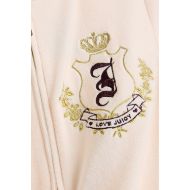 Picture of JUICY COUTURE WOMEN'S VELOUR SLIM FIT HOODIE WITH HOUSE OF JUICY EMBROIDERY IN PINK 3