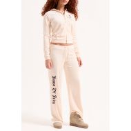 Picture of JUICY COUTURE WOMEN'S VELOUR SLIM FIT HOODIE WITH HOUSE OF JUICY EMBROIDERY IN PINK 5