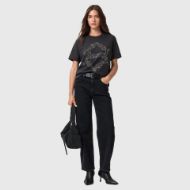 Снимка на ALLSAINTS ДАМСКА БЛУЗА DRIP EMBROIDERED BOYFRIEND В ЧЕРНО 6