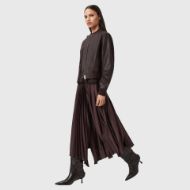 Picture of ALLSAINTS WOMEN'S ORTEN BOMBER JACKET IN OXBLOOD RED 5