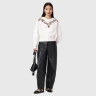 Picture of ALLSAINTS WOMEN'S DRIP SEPARO SWEATSHIRT IN OPTIC WHITE 6