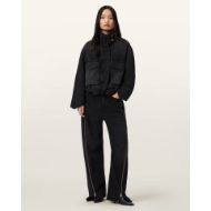 Picture of ALLSAINTS WOMEN'S CLAY ZIP JACKET IN WASHED BLACK 4