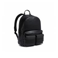 Picture of REPLAY MEN'S WRINKLED PU BACKPACK WITH RUBBER FLAP POCKETS IN BLACK 2
