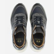 Picture of LA MARTINA MEN'S SUEDE RUNNING SNEAKERS IN GREY-BLUE 4