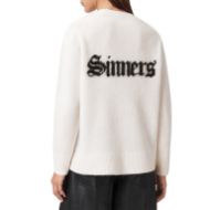 Снимка на ALLSAINTS ДАМСКИ ПУЛОВЕР SAINTS CREW В БЯЛО/ЧЕРНО 2