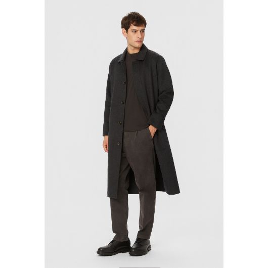 Show details for DIRTY LAUNDRY MEN'S SINGLE BREASTED COAT IN BLACK 2 - FanPoint Picture of DIRTY LAUNDRY MEN'S SINGLE BREASTED COAT IN BLACK 2