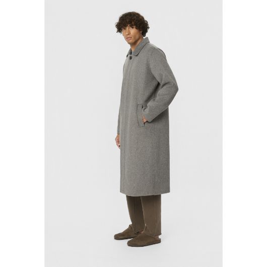 Show details for DIRTY LAUNDRY MEN'S SINGLE BREASTED COAT IN DARK GREY MELANGE 2 - FanPoint Picture of DIRTY LAUNDRY MEN'S SINGLE BREASTED COAT IN DARK GREY MELANGE 2